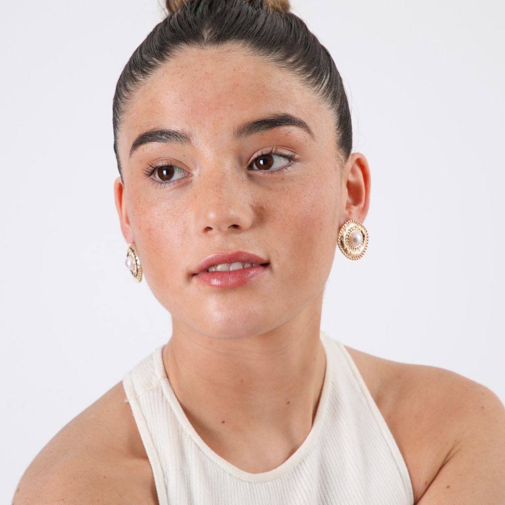 Aros clip Flo Dorado ID