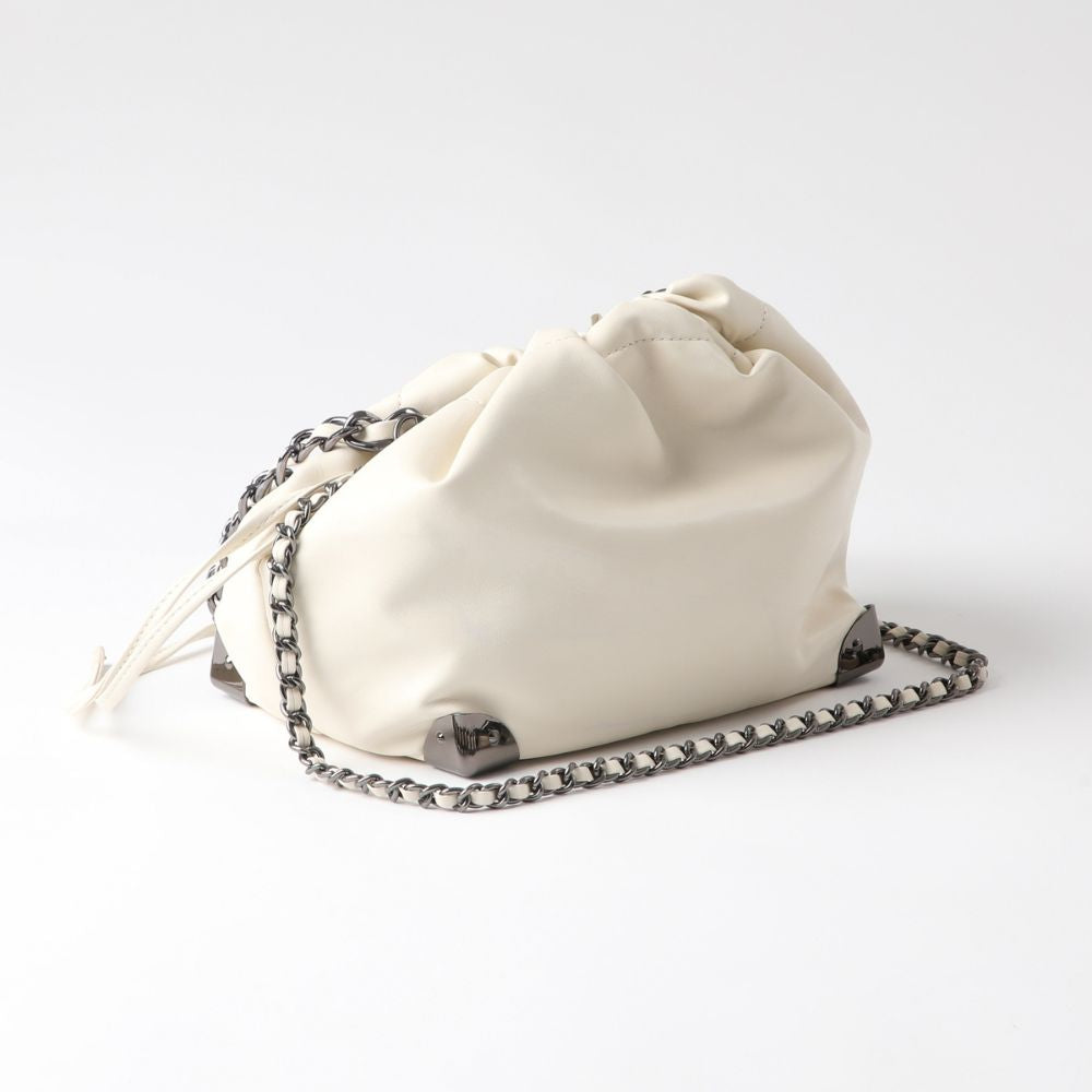 Cartera Bandolera Caty Acolchada Beige Humana