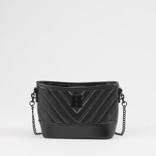 Cartera Bandolera Chely Ecocuero Negro Humana