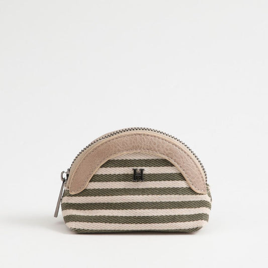 Monedero Helia Canvas Lineas Verde Humana