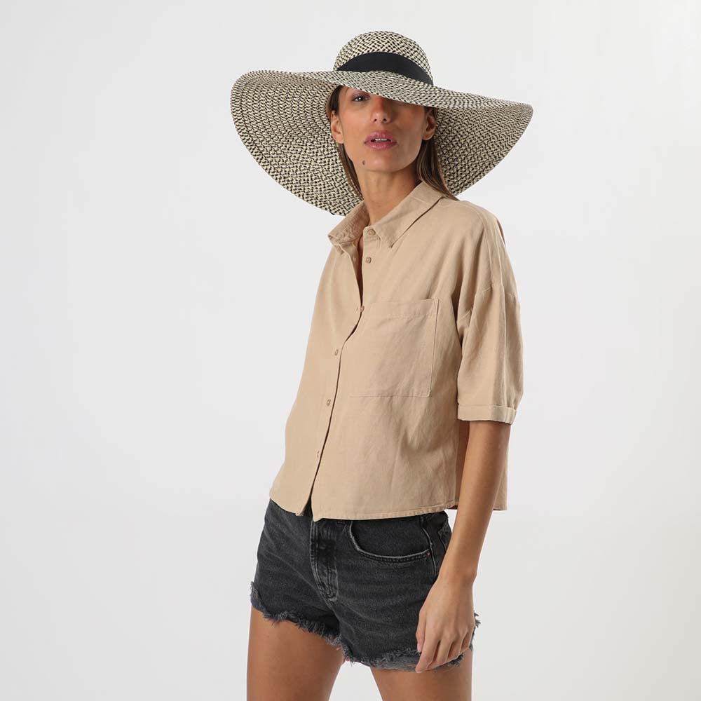 Sombrero Ribbon Negro Humana