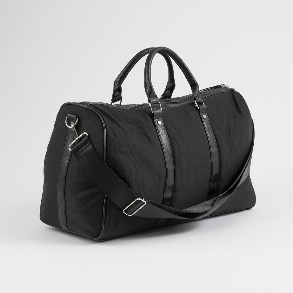 Bolso Ava Nylon Negro Viaje Humana