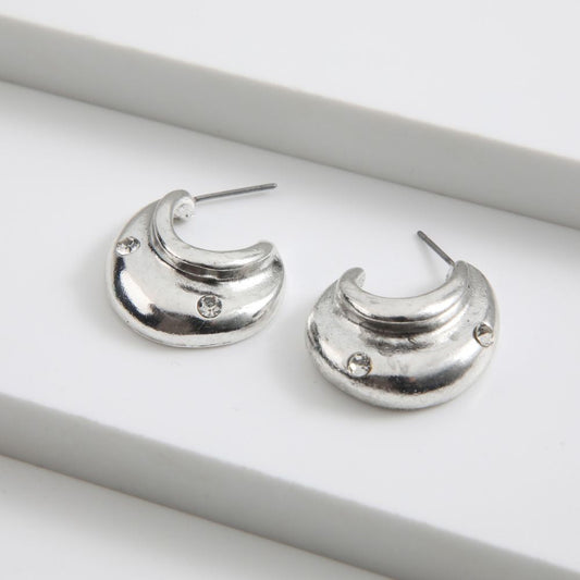 Aros Argolla Nova Plateado Tatienne