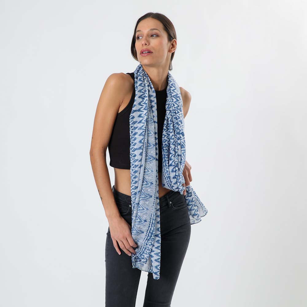 Pañuelo Estampado Agua Azul i-D