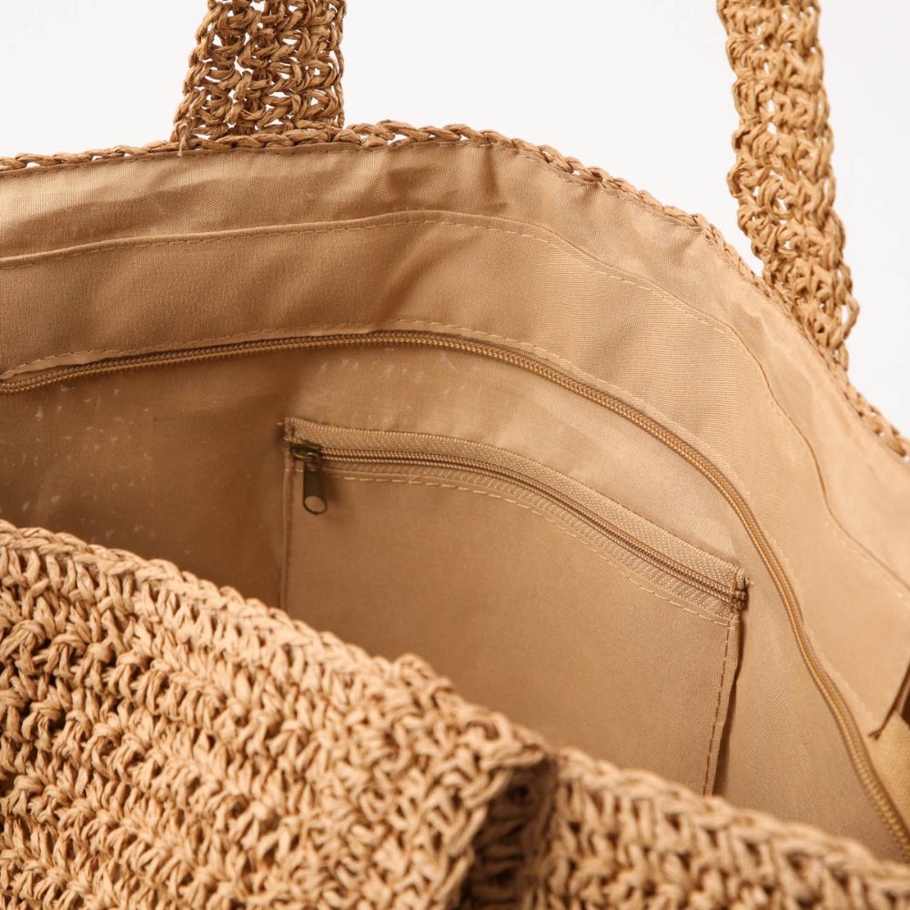 Bolso De Playa Pattaya Plateado Humana