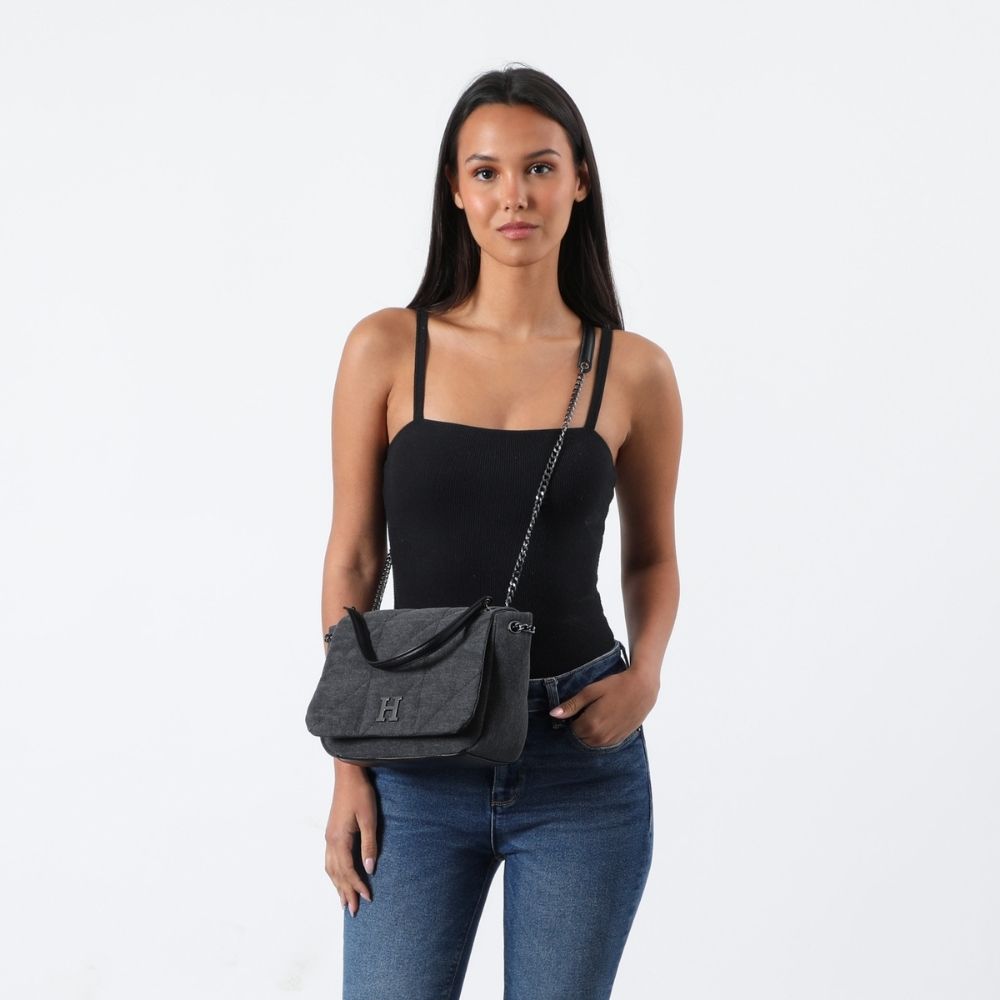 Cartera Hombro Urgell Negra Humana