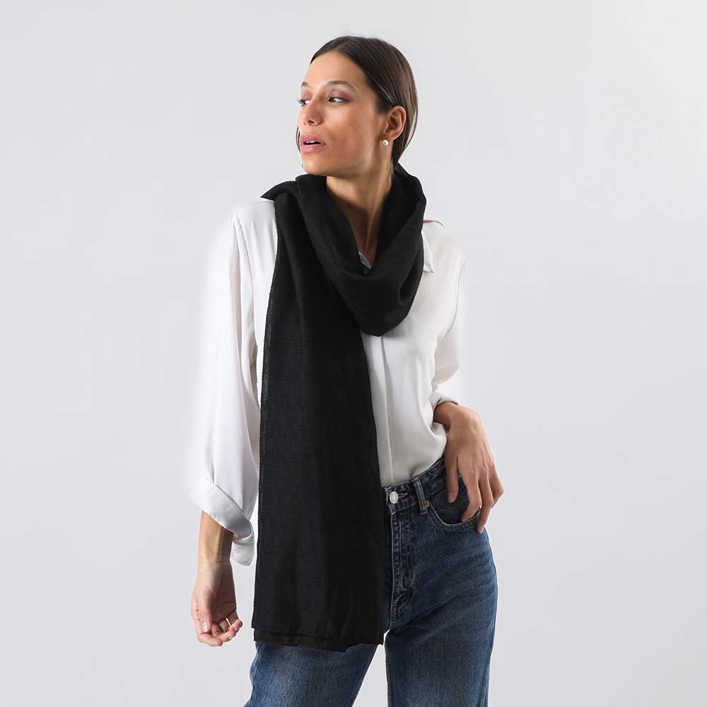 Pañuelo Liso Asti Negro Tatienne