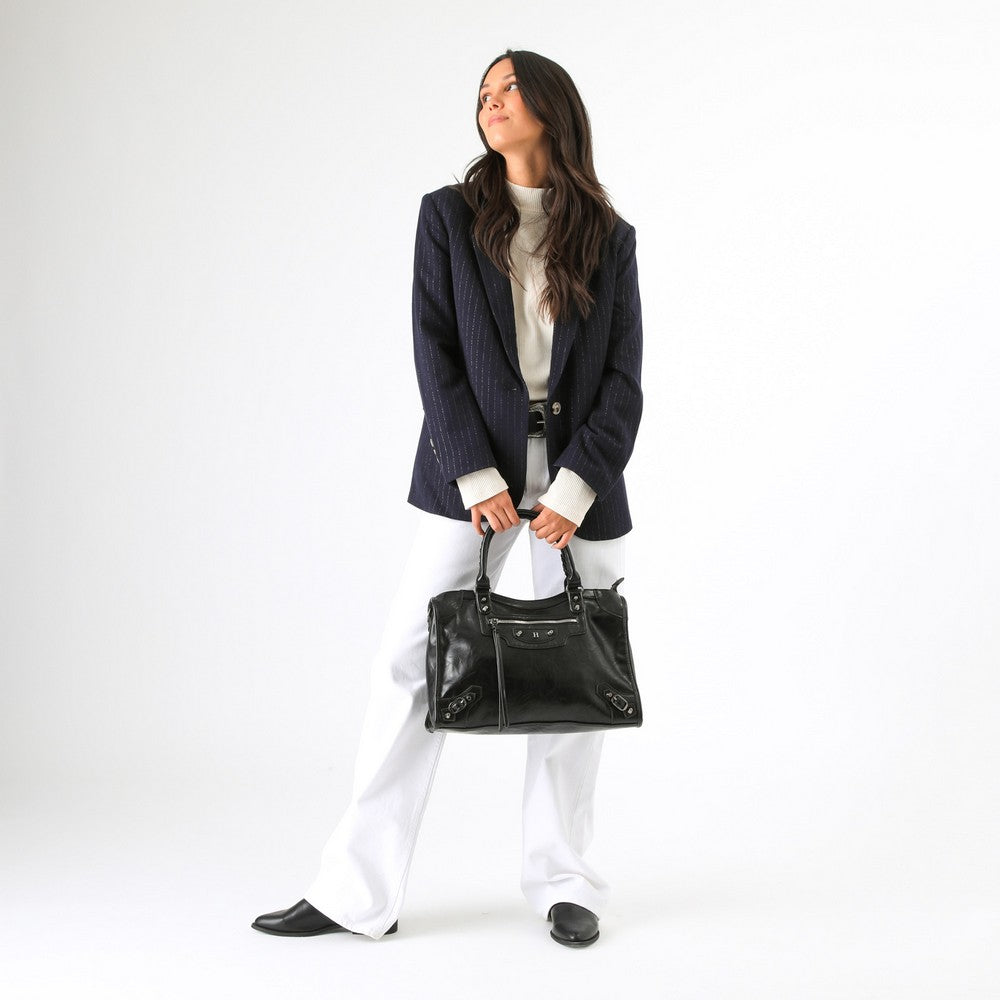 Cartera Hombro Coco Negro Humana