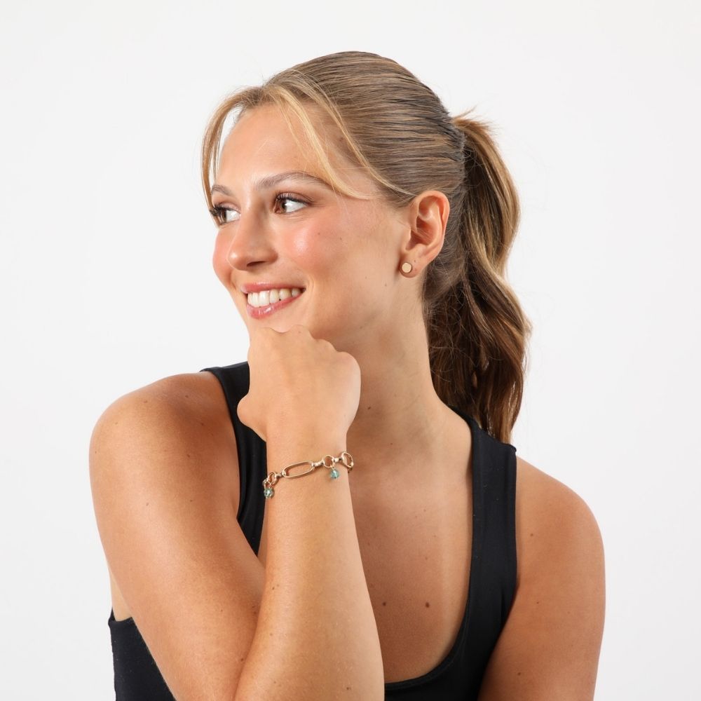 Pulsera Blanda Alicia Dorado Boho Humana