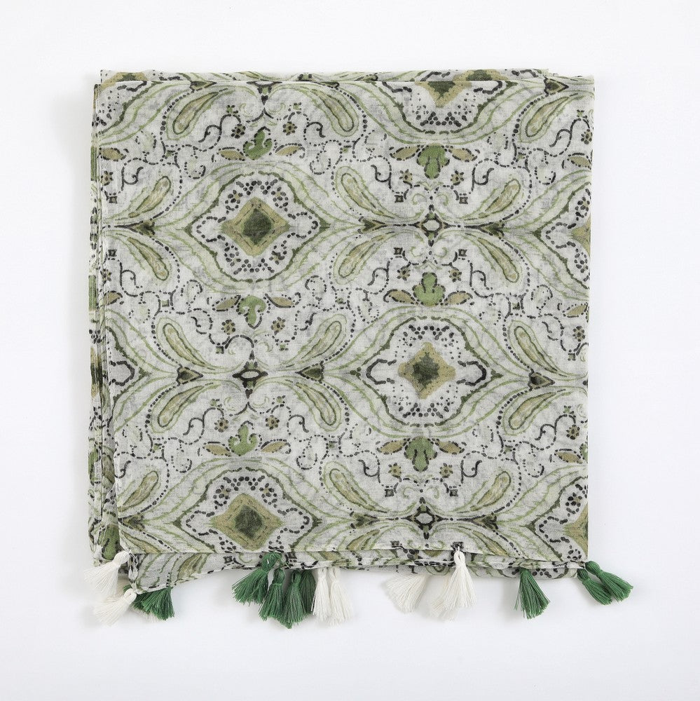 Pañuelo Estampado Aloe Green I-D