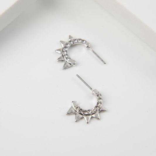 Aros Argolla Barbados Plateado Humana