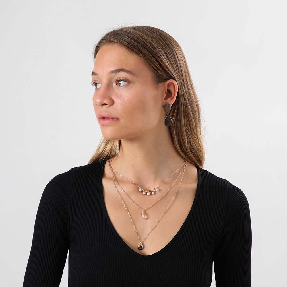 Collar Largo Albacete Dorado Humana