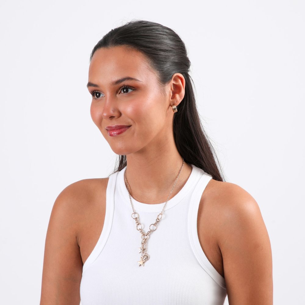 Collar Corto Starlight Dorado Humana