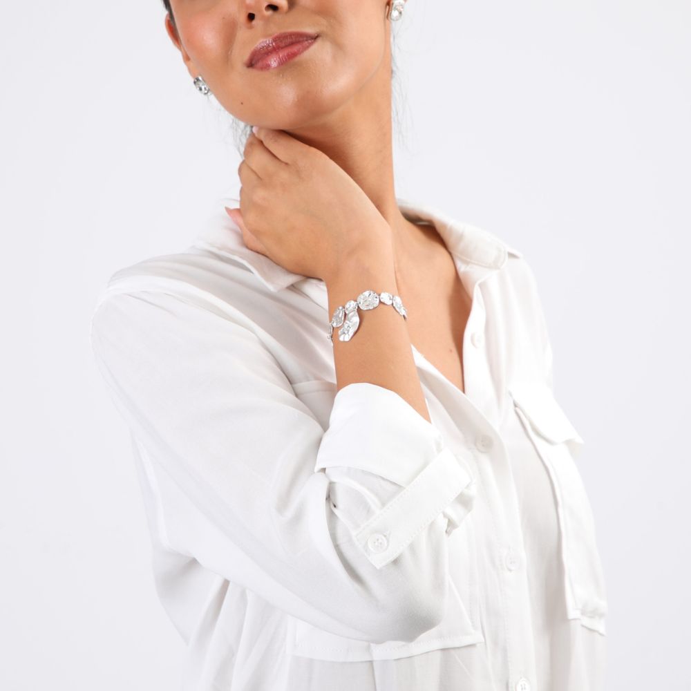 Pulsera Blanda Treasure Plateada Tatienne
