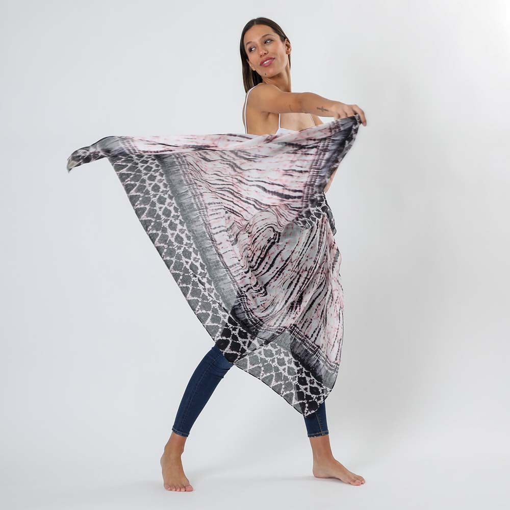 Pañuelo Estampado Attiina Negro Humana