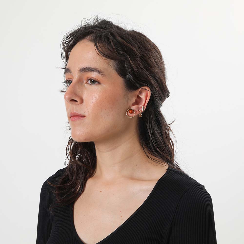 Set Aros Patras Dorado Humana