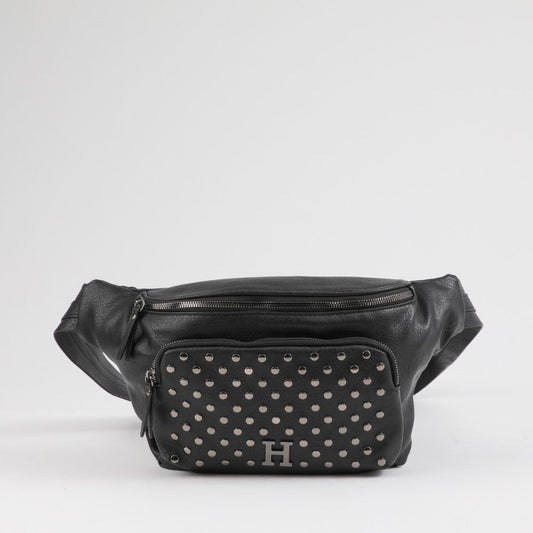 Banano Cleia Ecocuero Tachas Negro Humana