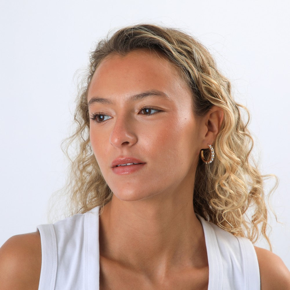 Aros Argollas Mili Plateado Tatienne