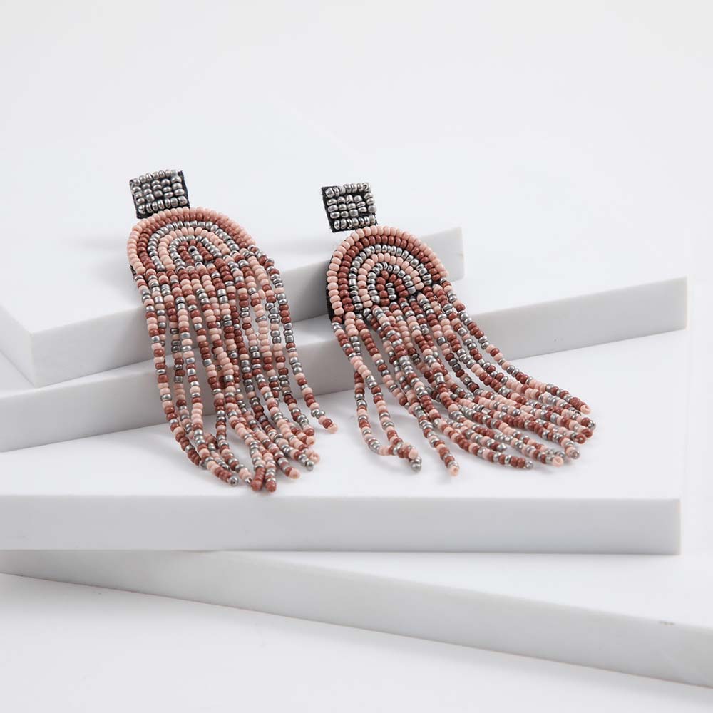 Aros Largo Eloisa Rojo Tatienne