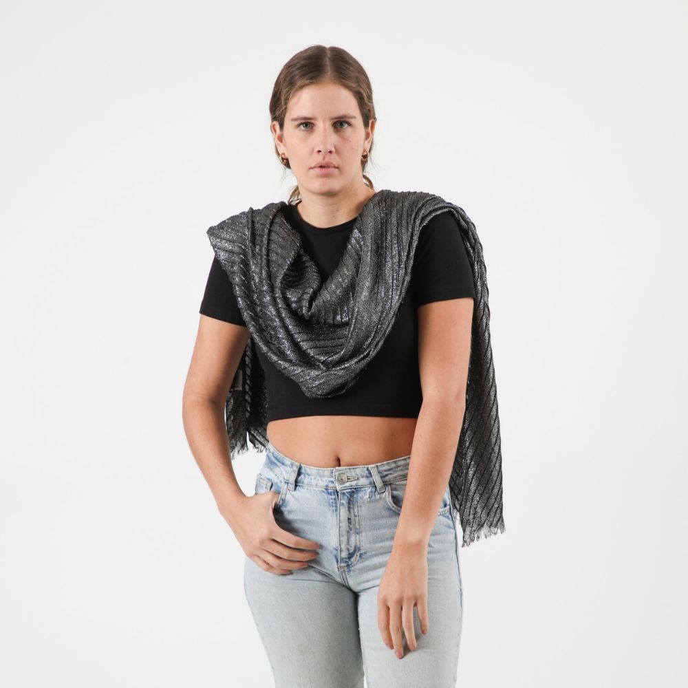 Pañuelo Liso Bowie Negro Humana