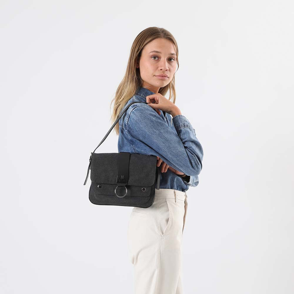 Cartera Hombro Scholz Gris Humana