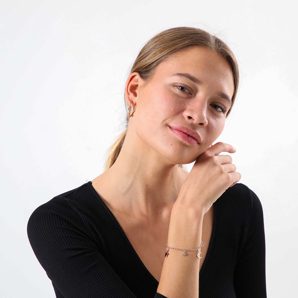 Aros Argolla Nebula Dorado Humana