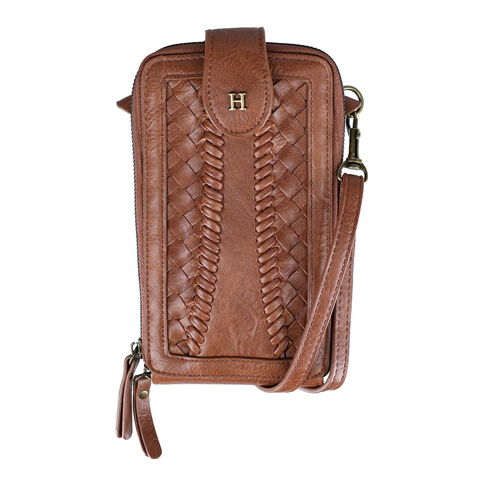 Cartera Mini Bag Croco Café Humana