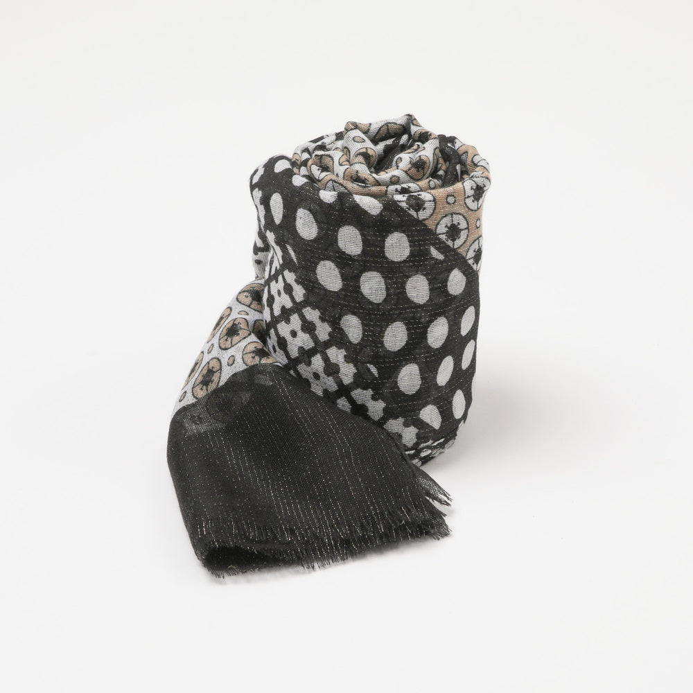Pañuelo Estampado Regaliz Negro i-D
