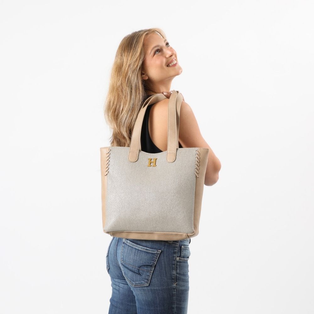 Cartera Hombro Cataluña Beige Humana