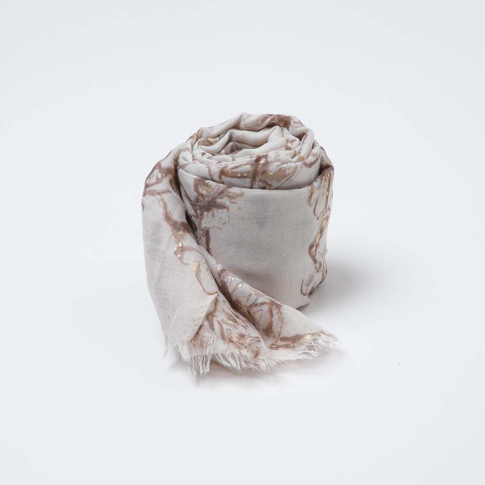Pañuelo Estampado Tuleva Café i-D