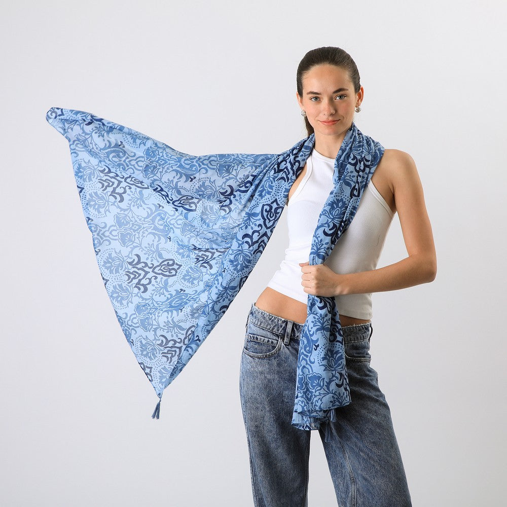 Pañuelo Estampado Cody Azul Humana