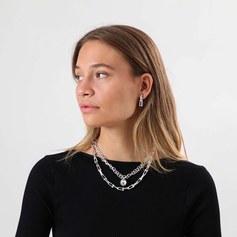 Collar Set Noelle Plateado Tatienne