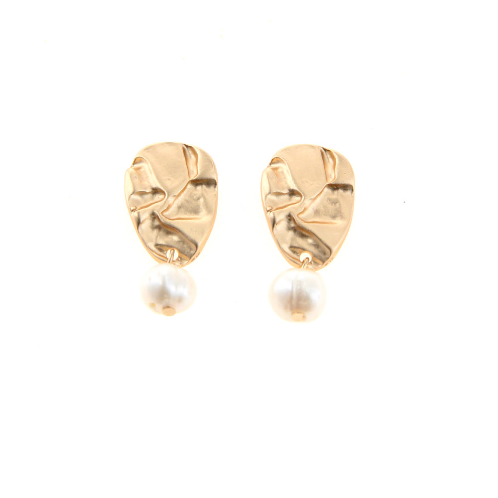 Aros Mediano Placa Perlas Tatienne