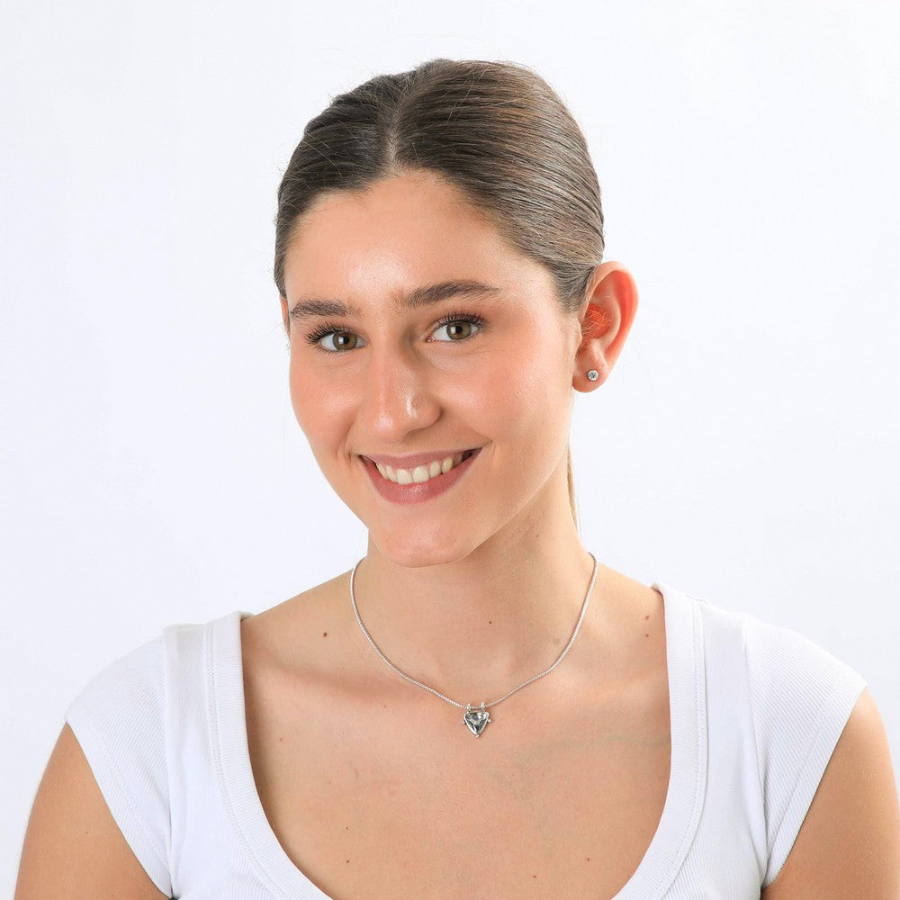 Set De Collar Suri Plateado I-D