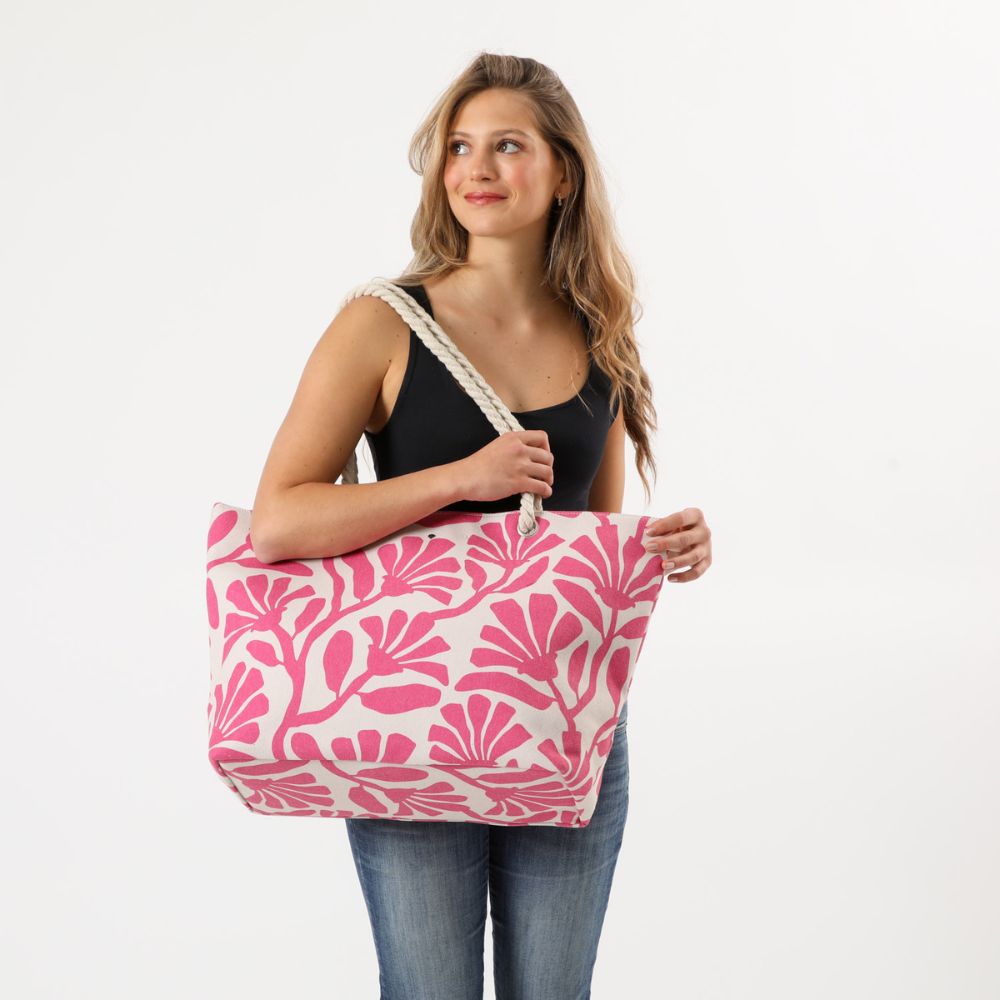 Bolso De Playa Norwich Rosado i-D