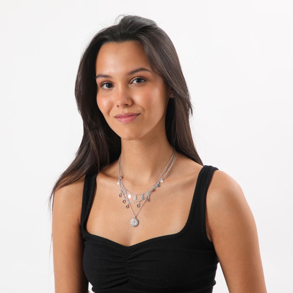 Collar Corto Alor Plateado Tatienne