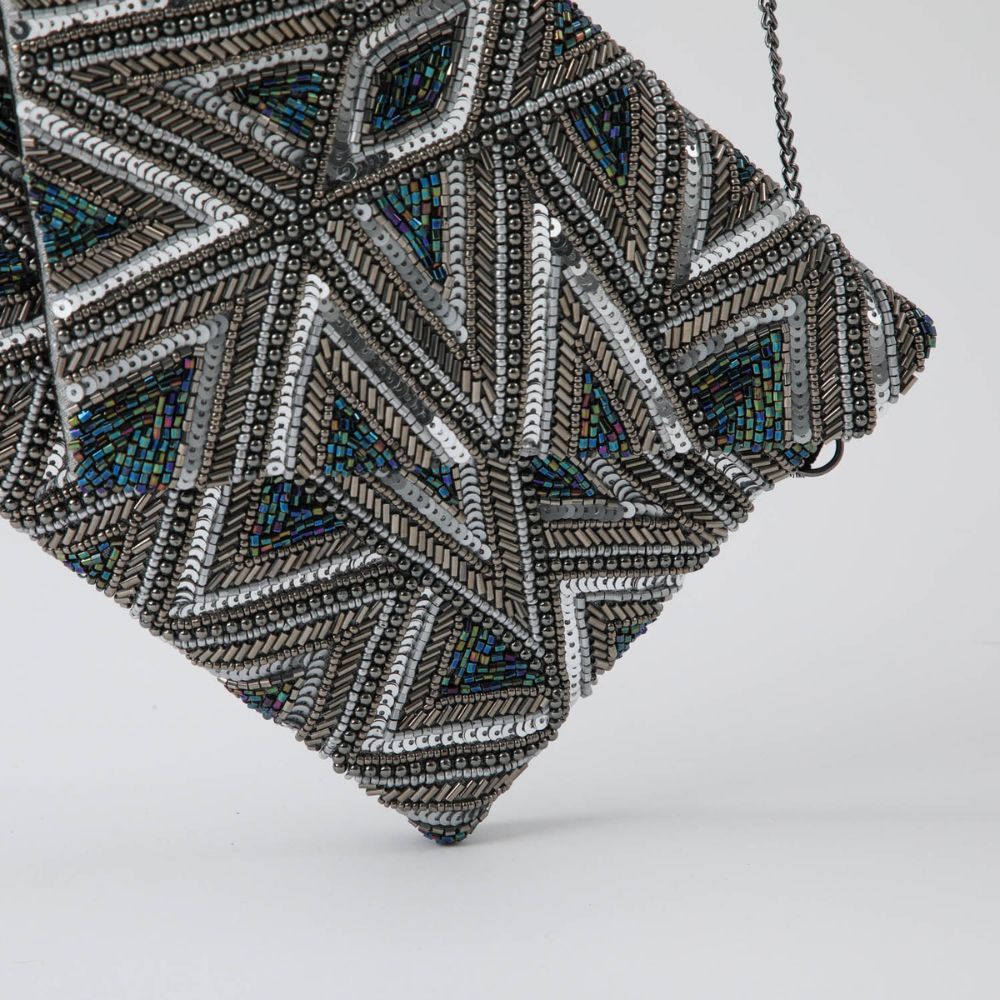 Clutch Queen Plateado Humana