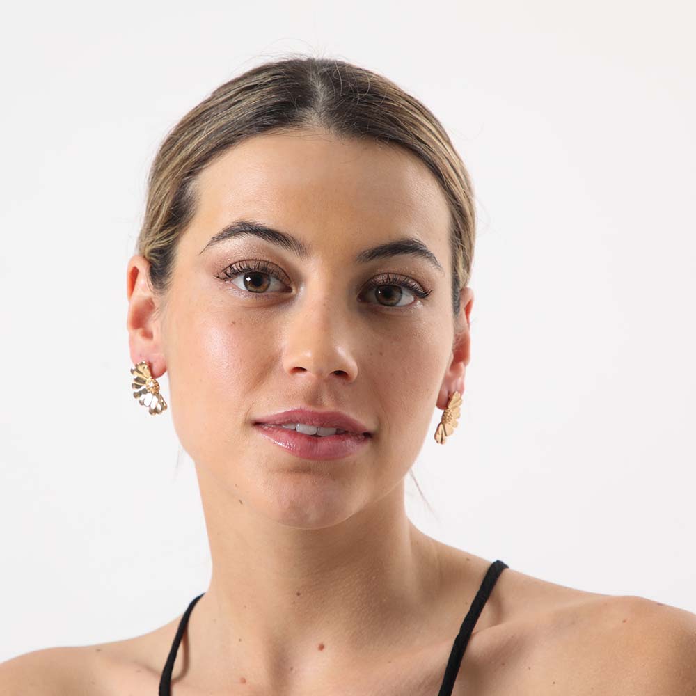 Aros Pegado Blossom Dorado Tatienne