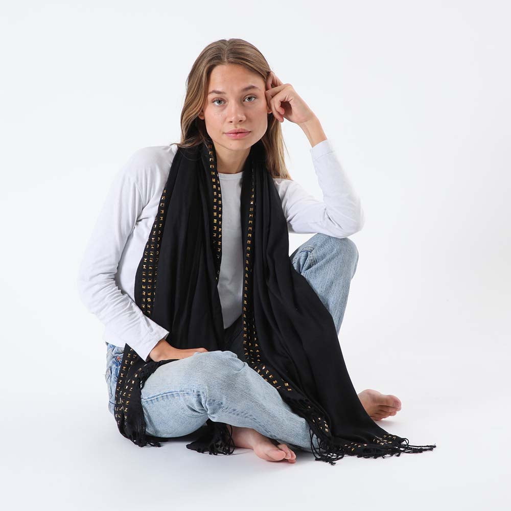 Pañuelo Liso Girona Negro Humana