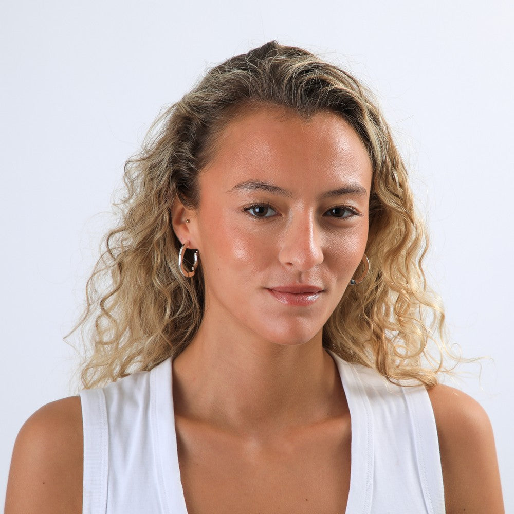 Aros Argollas Maya Plateado Tatienne