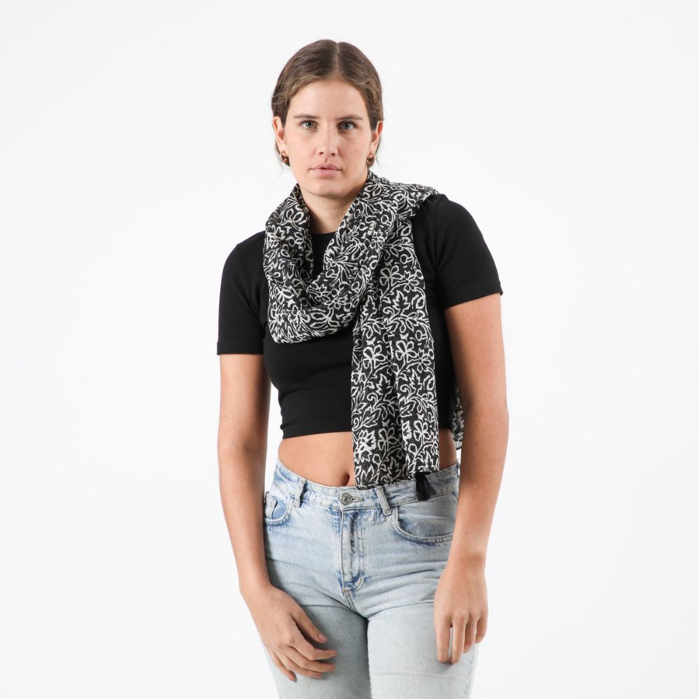 Pañuelo Estampado Agatha Black Tatienne