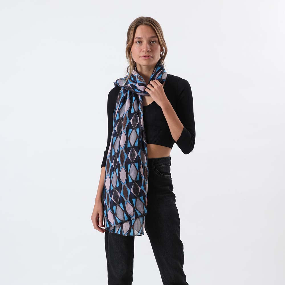 Pañuelo Estampado Modry Azul i-D