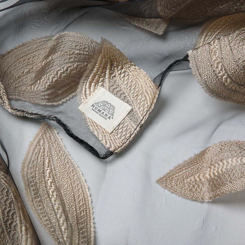 Pañuelo Estampado Leaf Dorado Humana