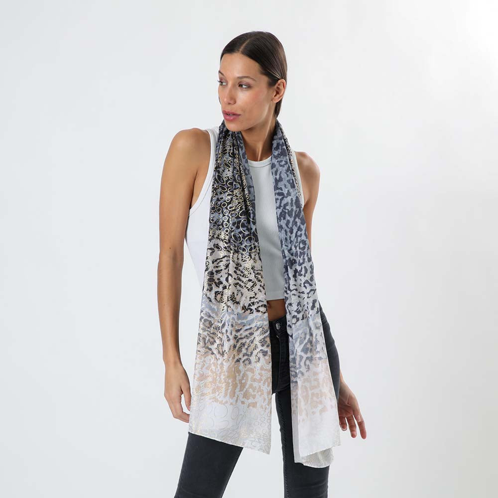 Pañuelo Estampado Tulum Negro i-D