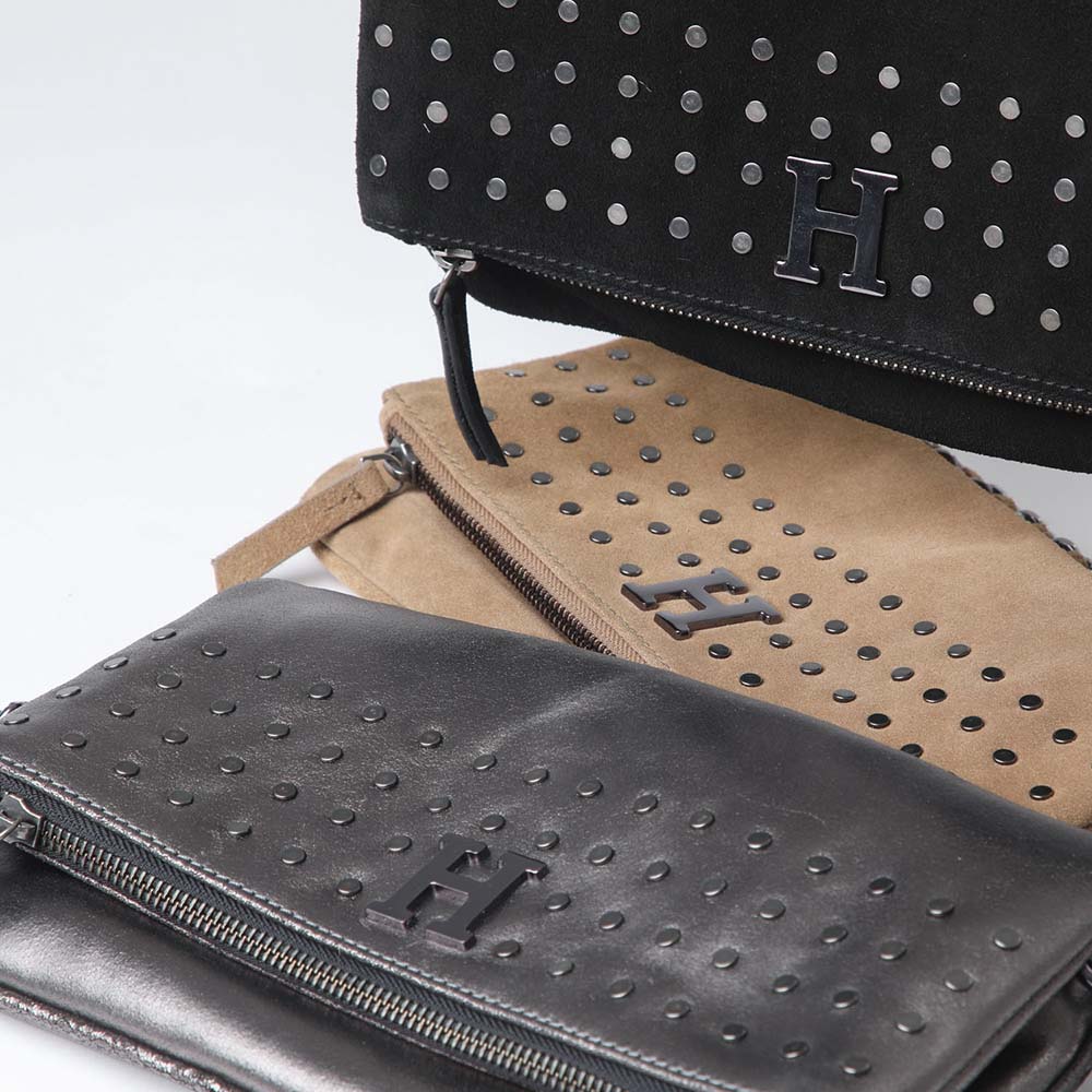 Cartera Cruzada Folded Silver Humana