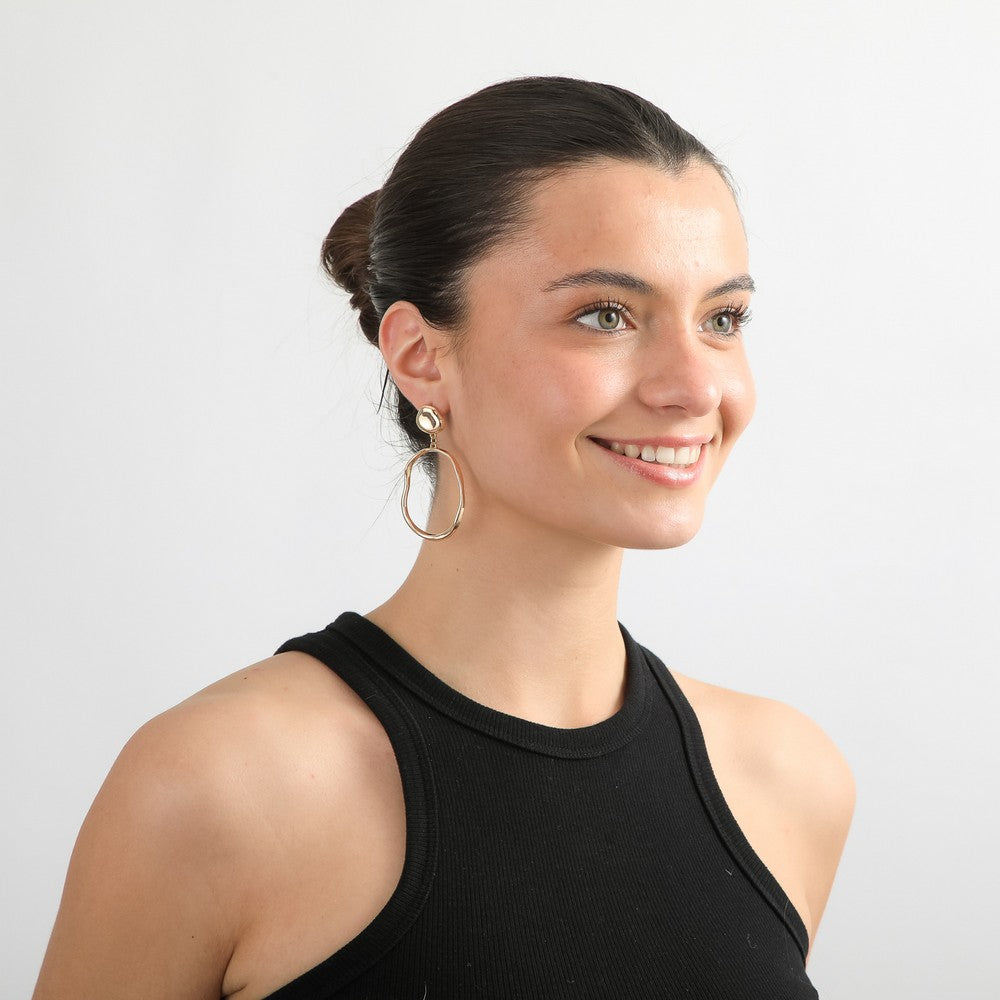 Aros Largos Lina Dorado I-D