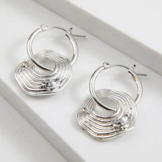 Aros Argolla Gala Plateado Tatienne