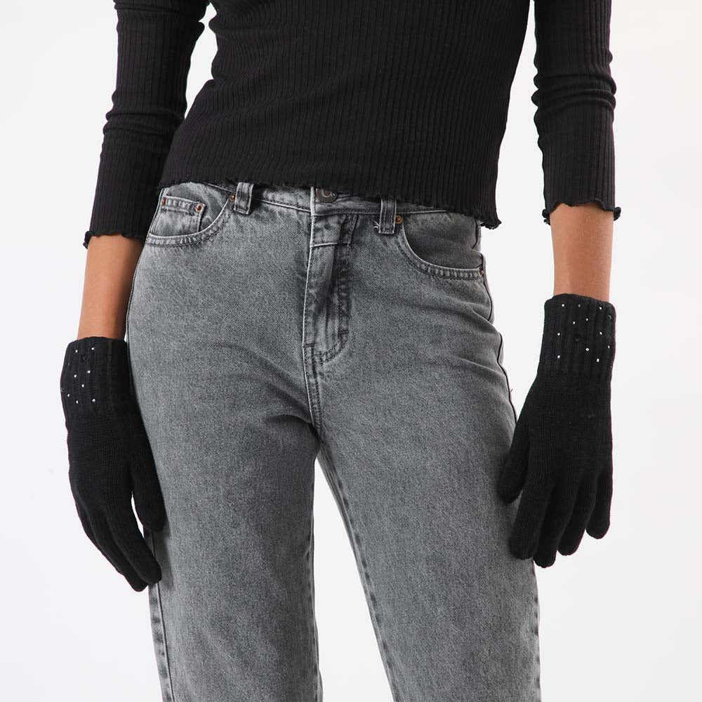 Guante Bees Sparkles Negro i-D