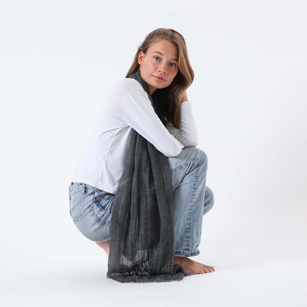 Pañuelo Liso Marbella Negro Humana