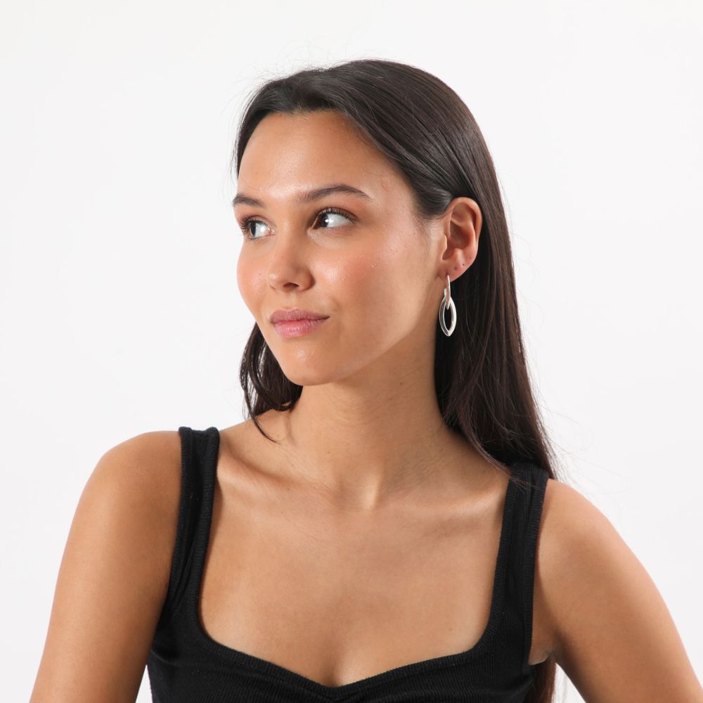 Aros Argolla Lea Plateado i-D